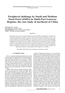 Peripheral  challenge by  Sm all  and M... Sized Ports  (SM Ps)  in  M ulti-P... Regions:  the  case  study  o f...
