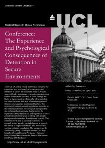 Conference: The Experience and Psychological
