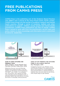 Free publications From camHs press