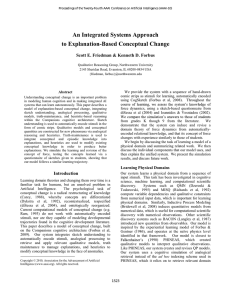 An Integrated Systems Approach to Explanation-Based Conceptual Change