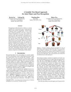 A Scalable Tree-Based Approach for Joint Object and Pose Recognition Kevin Lai