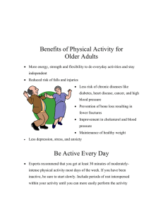 Benefits of Physical Activity for Older Adults