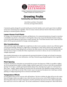 Growing Fruits Community and School Gardens