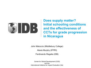 Does supply matter? Initial schooling conditions and the effectiveness of
