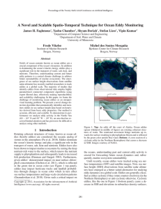 A Novel and Scalable Spatio-Temporal Technique for Ocean Eddy Monitoring