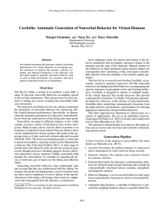 Cerebella: Automatic Generation of Nonverbal Behavior for Virtual Humans