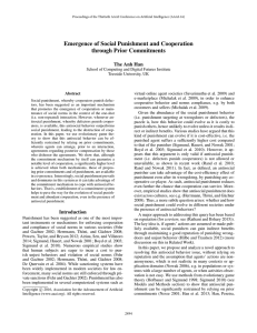 Emergence of Social Punishment and Cooperation through Prior Commitments The Anh Han