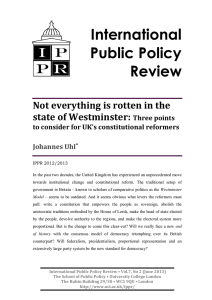 International Public Policy Review Not everything is rotten in the