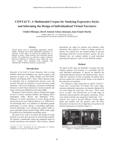 CONTACT: A Multimodal Corpus for Studying Expressive Styles