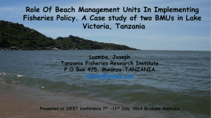 Role Of Beach Management Units In Implementing Victoria, Tanzania