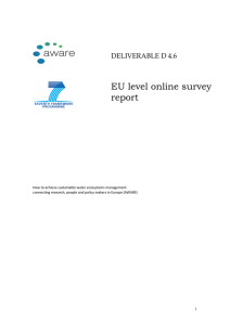 EU level online survey report DELIVERABLE D 4.6