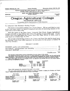 Extension Series VIII No. 22 Issued Monthly College Bulletin No. 141
