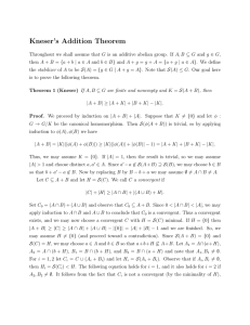 Kneser’s Addition Theorem