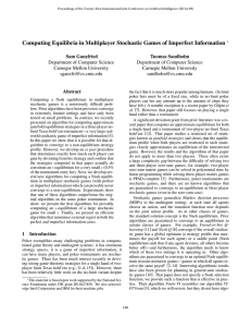 Computing Equilibria in Multiplayer Stochastic Games of Imperfect Information