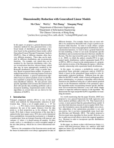 Dimensionality Reduction with Generalized Linear Models