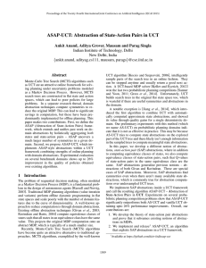 ASAP-UCT: Abstraction of State-Action Pairs in UCT