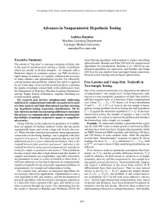 Advances in Nonparametric Hypothesis Testing