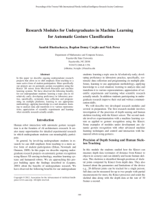 Research Modules for Undergraduates in Machine Learning