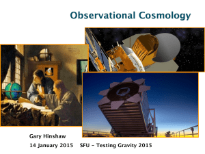 Observational Cosmology Gary Hinshaw