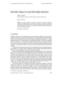 Self-similar collapse of a scalar field in higher dimensions