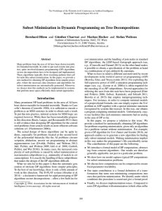 Subset Minimization in Dynamic Programming on Tree Decompositions