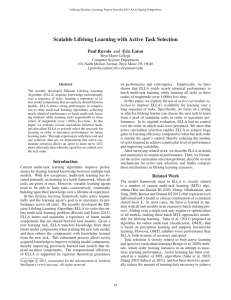 Scalable Lifelong Learning with Active Task Selection