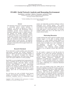 SNARE: Social Network Analysis and Reasoning Environment