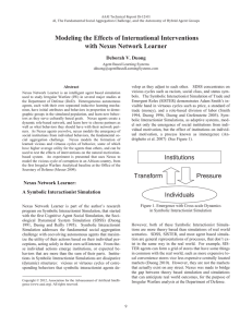 Modeling the  ffects of International Interventions E with Nexus Network Learner