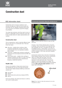 Construction dust HSE information sheet
