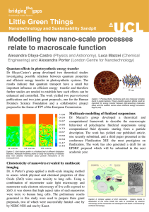 Modelling how nano-scale processes relate to macroscale function! Little Green Things &#34;