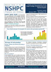 HAPPY NEW YEAR Royal College of Obstetricians and Gynaecologists Quarterly update