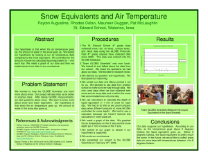 Snow Equivalents and Air Temperature Abstract Procedures Results