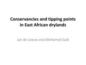 Conservancies and tipping points in East African drylands