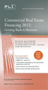 Commercial Real Estate Financing 2012: Getting Back to Business