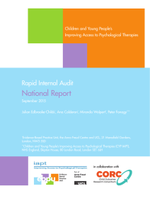 National Report Rapid Internal Audit Children and Young People’s