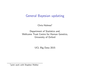 General Bayesian updating