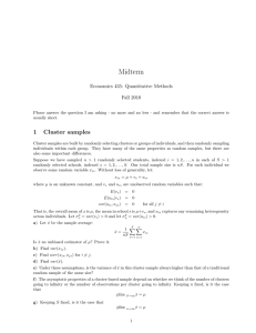 Midterm Economics 435: Quantitative Methods Fall 2010