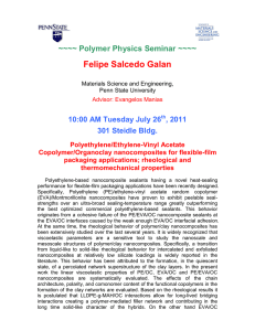 Felipe Salcedo Galan ~~~~ Polymer Physics Seminar ~~~~