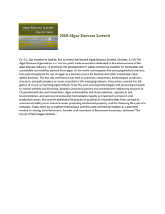   2008 Algae Biomass Summit 