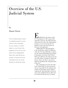 E Overview of the U.S. Judicial System by