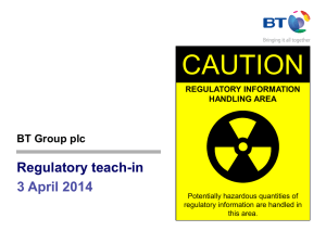 CAUTION Regulatory teach-in 3 April 2014