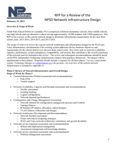 RFP for a Review of the   NPSD Network Infrastructure Design  