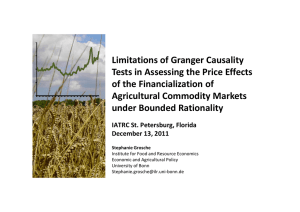 Limitations of Granger Causality Tests in Assessing the Price Effects