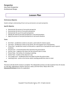 Lesson Plan Perspective One-Point Perspective Architectural Design