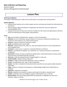 Lesson Plan Data Collection and Reporting  Business English 
