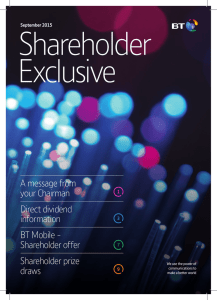 Shareholder Exclusive