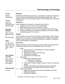 Pharmacology homework help
