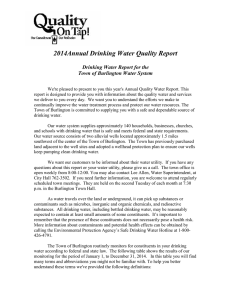 2014Annual Drinking Water Quality Report  Drinking Water Report for the