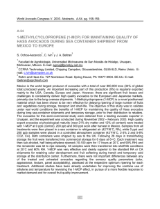 1-METHYLCYCLOPROPENE (1-MCP) FOR MAINTAINING QUALITY OF