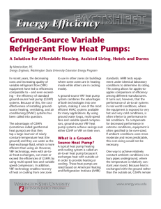 Ground-Source Variable Refrigerant Flow Heat Pumps: